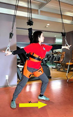 横へのステップ